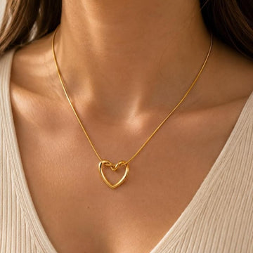 Hollow Heart Necklace