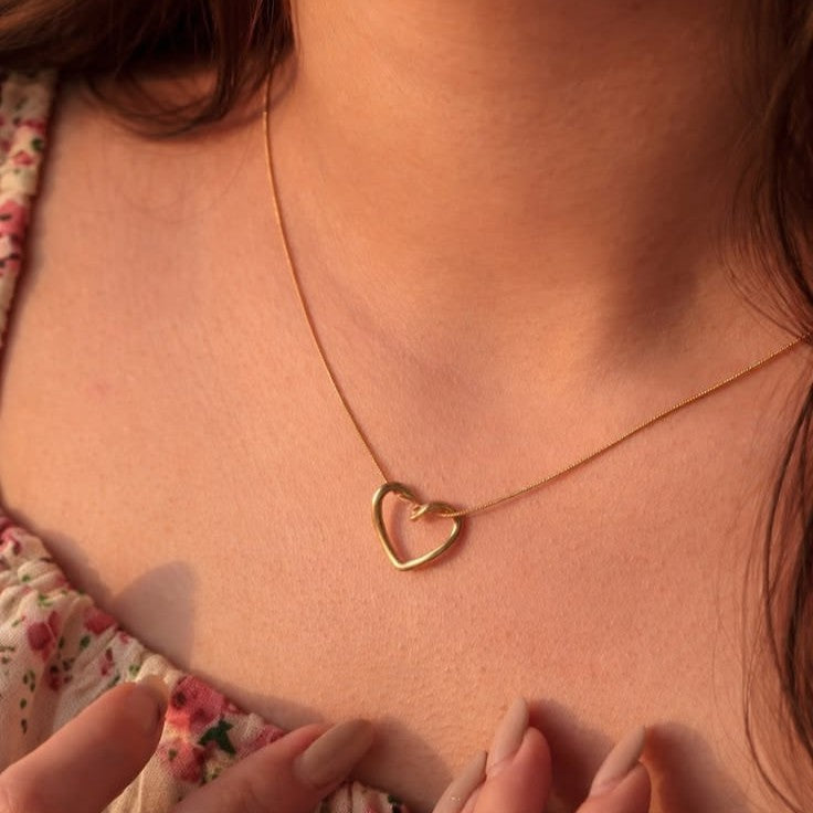 Hollow Heart Necklace