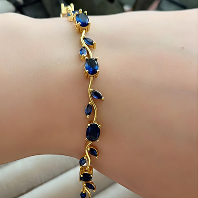 Tulip Bracelet, Blue
