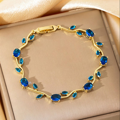 Tulip Bracelet, Blue